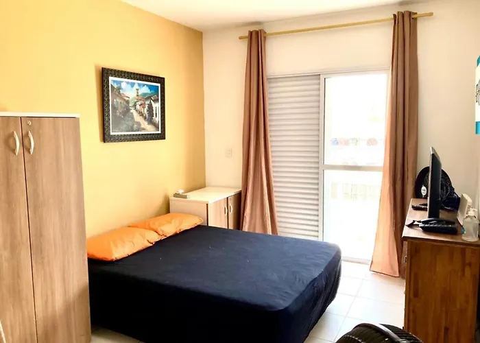 Apartamento Studio Em Predio De Frente Ao Mar Massaguacu Caraguatatuba